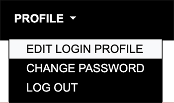 Edit Login Profile From Menu